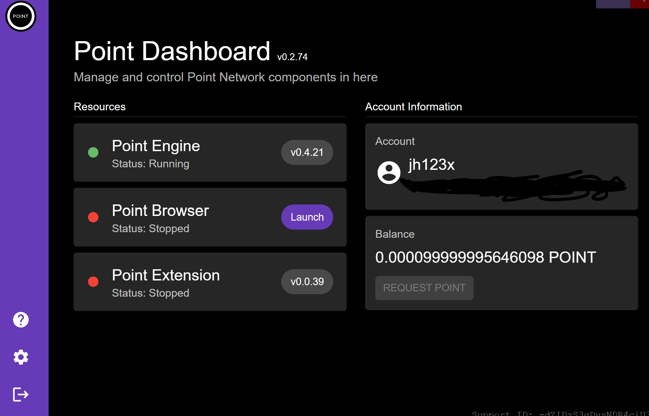 Point Dashboard