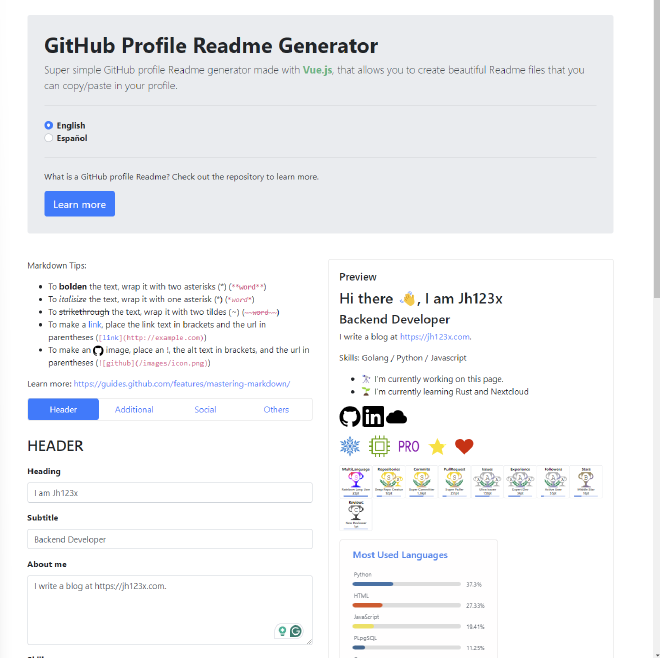 Github Profile Generator