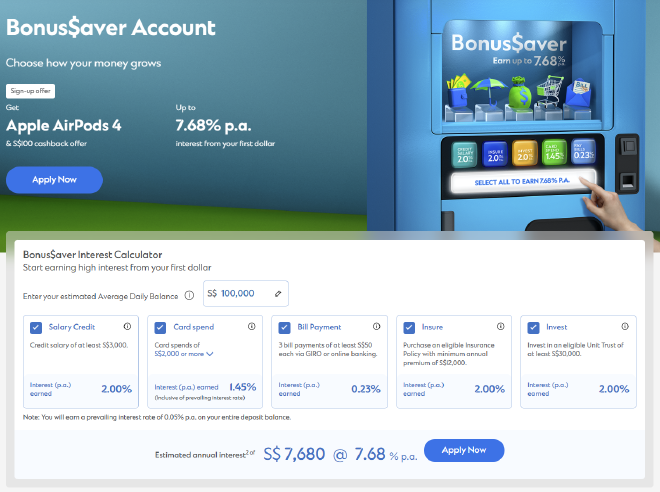 Standard Chartered Bonus Saver Account