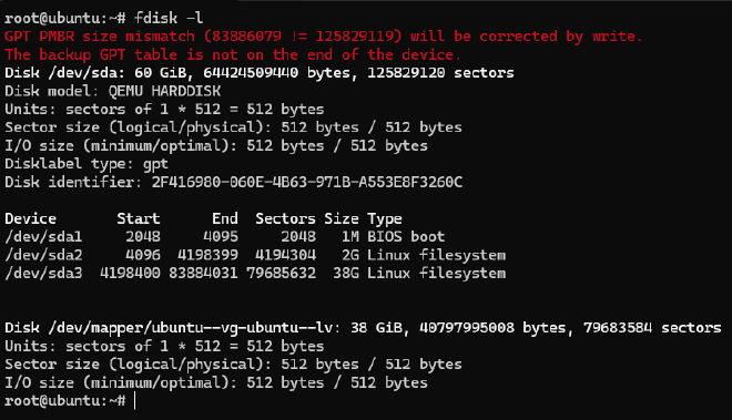 fdisk command