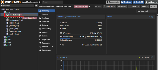 Click on Your VM