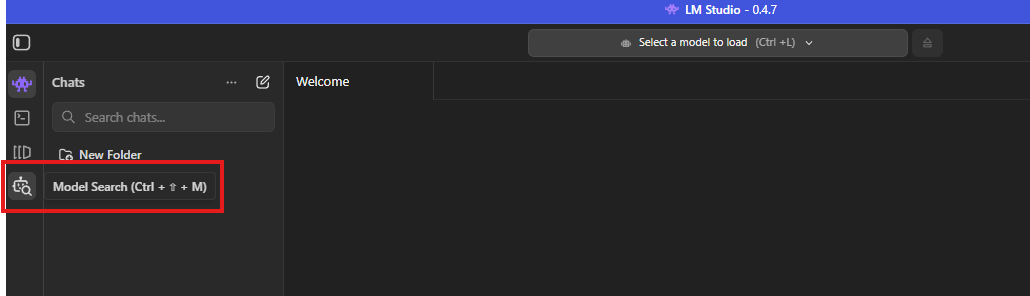 Model Search Button