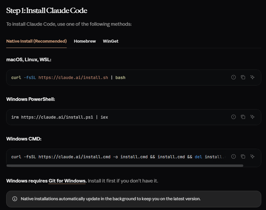 Claude CLI Quickstart Page