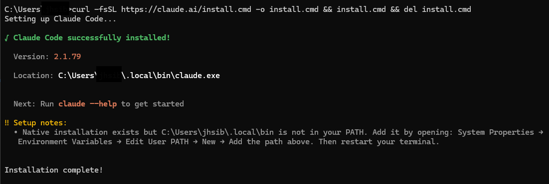 Installing Claude Code on Windows