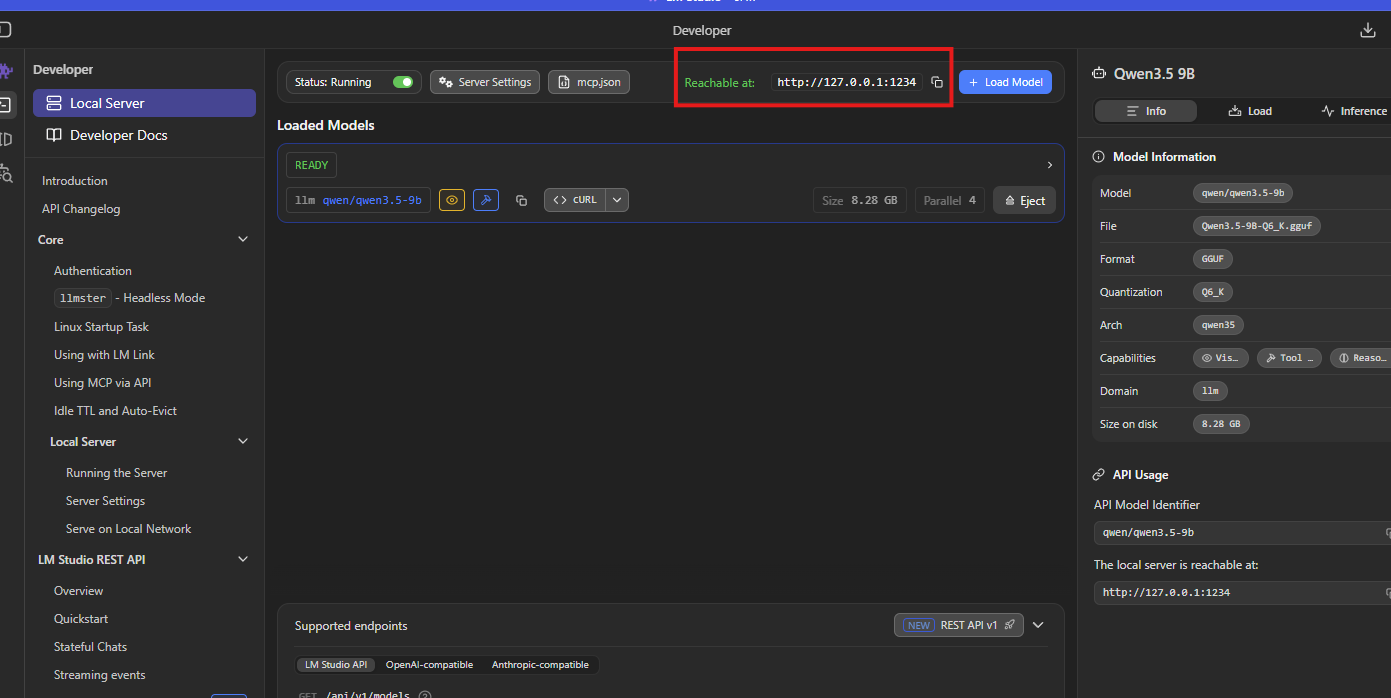 Take note of the IP Address